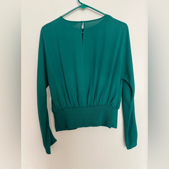 Teal Express blouse long sleeve - Picture 2 of 4